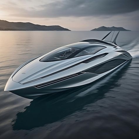 Futuristic Speed Boat, 4 Best Premium Gr... #Freepik #futuristicspeedboat Yacht Aesthetic, Luxury Yacht Interior, Italy History, Green Hornet, Yacht Interior, Speed Boat, Lion Pictures, Performance Engines, Boats Luxury