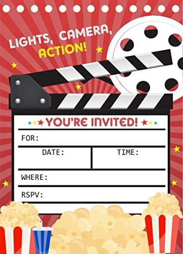 Theater Themed Party, Movie Night Fundraiser, Movie Ticket Invitations, Bollywood Theme Party, Movie Night Birthday Party, Crps Awareness, Movie Birthday Party, Bollywood Theme, Kids Graduation