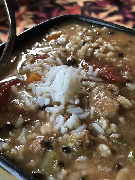 Duck Gumbo, Spicy Gumbo, Gumbo Crockpot, Duck Sausage, Maple Baked Beans, Gumbo Recipe Sausage, Southern Foods, Creole Food, Gullah Geechee