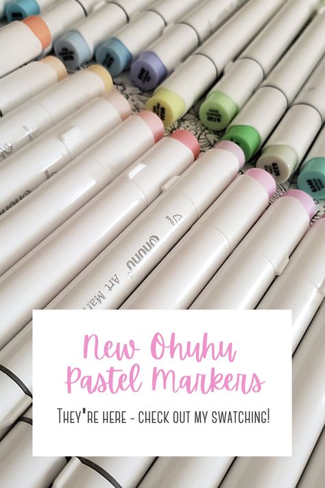 Ohuhu Pastel Markers, Pastel Markers, Markers Art, Ohuhu Markers, Colour Swatches, Coloring Supplies, Marker Drawing, Alcohol Markers, Marker Art