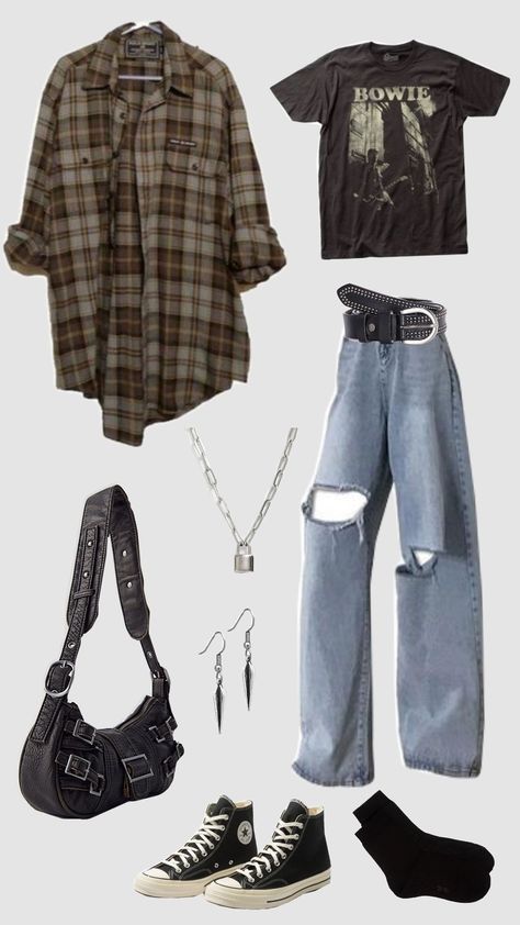 #ootd #fyp #grunge #inspo #grungecore #aesthetic #grungeoutfits #outfit #fitinspo #pinterest #grungecollage #vintage Grunge School Outfits Summer, Cute Outfits For School Grunge, 90s Grunge Inspired Outfit, Grunge School Dance Outfits, College Outfits Grunge, Grunge Ish Outfits, Subtle Grunge Outfit, Actual Grunge Outfits 90s, Gurenge Outfits