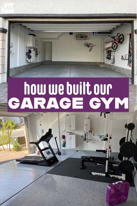 Home Gym Storage Ideas, Home Gyms Ideas Garage, Garage Gym Diy, Garage Gym Design, Gym Organizer, Workout From Home, Home Gym Design Garage, Diy Garage Storage Cabinets, Garage Diy