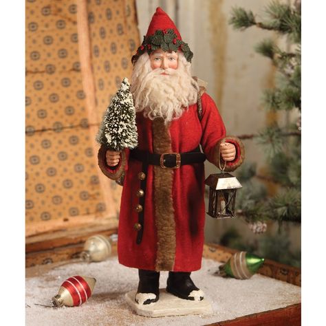 Fashion Santa, Joe Spencer, Fashion Christmas Tree, Santa Claus Elves, Resin Fabric, Old Candy, Santa Claus Figure, Bethany Lowe Designs, Bottle Brush Christmas Trees