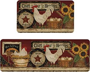 Dakota House, Gail Reeder, Farmhouse Kitchen Rugs, Kitchen Updates, Rustic Door, Rooster Kitchen, Sunflower Kitchen, Screen Art, Area Rug Sets