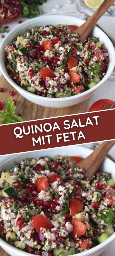 Quinoa Recipes Healthy, Quinoa Salat, Feta Salat, Jamie Oliver Recipes, Acidic Foods, Yummy Salad Recipes, Detox Recipes, Bowls Recipe, Clean Recipes