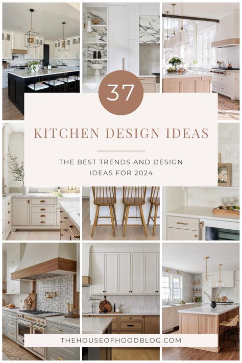 Check out this post for the best 2024 kitchen design trends and inspiration! From two toned kitchen cabinets, to the best zeillige tile and mixing metals. You'll find so much inspiration in this post! Kitchen Mixed Cabinets, 2024 Kitchen Inspiration, Mixed Kitchen Cabinets, Current Kitchen Trends 2024, Classic Kitchen Remodel, Two Toned Kitchens, 2024 Kitchen Design, 2024 Kitchen Ideas, Kitchen 2024 Trends