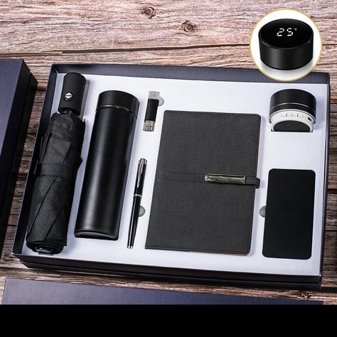 Gt13 2024 Custom Brand New Promotional Gift Sets Items 450ml Vacuum Flask+a5 Plain Notebook+black Ink Metal Pen Gift Set Luxury - Buy Support Low Customization Factory Outlet Luxury Long Silver Buckle Notebook Gift Items Souvenir Office Gift Set Promotional,10000mah Power Bank&notebook&umbrella&16gb Usb Flash Drive &pen&temperature Display Glass Bottle Corporation Gift Set,Without Moq 2021 New Arrival A5 Notebook + Vacuum Flask + Usb Flash Drive + Pen + A5 Notebook + Speaker + Power Bank Gifts S Creative Souvenir, Corporate Branded Gifts, Luxury Corporate Gifts, Corporate Promotional Gifts, Study Gift, Corporate Giveaways, Custom Corporate Gifts, Plain Notebook, Trade Show Giveaways