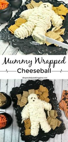 Delight Halloween party guests with a delicious mummy wrapped cheeseball. #cheeseball #halloween #partyfood Halloween Appetizer, Mummy Wrap, Halloween Party Appetizers, Perfect Halloween Party, Halloween Snack, Halloween Decor Diy, Halloween Dishes, Spooky Food, Halloween Food Treats