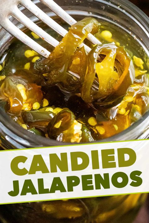 Candy Peppers, Cowboy Candy Jalapenos, Candied Peppers, Snacky Foods, Pickled Jalapenos, Cowboy Candy, Candied Jalapenos, The Chunky Chef, Jalapeno Jelly