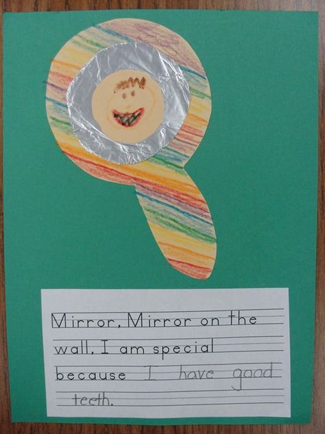 Mirror Mirror On the Wall.... (Self Portraits) All About Me Theme, All About Me Preschool Theme, Camping Theme Preschool, Fairy Tales Preschool, Me Preschool Theme, All About Me Crafts, Ideas For Camping, Fairy Tales Unit, Theme Board