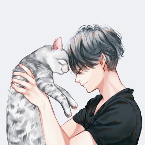 It is funny cats Profile Picture For Whatsapp, Anime Profile Picture, Boy Illustration, Anime Cat, Cats Illustration, Character Design Animation, Anime Profile, Cool Anime Pictures