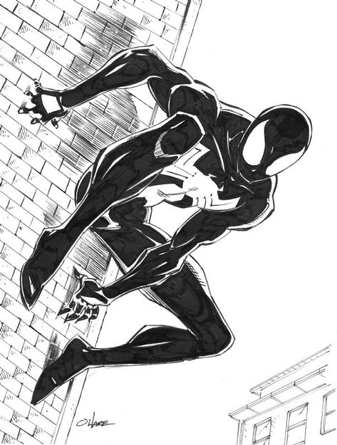 Spider Man Comic Art, Symbiote Spider Man, Spiderman Tattoo, Spiderman Comic Art, Spider Man Comic, Symbiote Spiderman, Comic Art Sketch, Venom Art, Spiderman Drawing