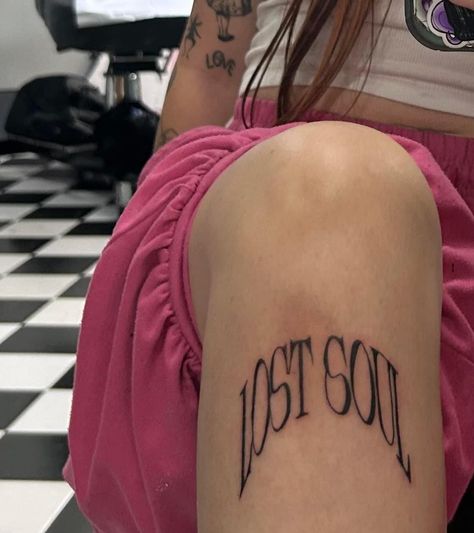 Feeling Lost Tattoo, Lost Soul Tattoo, Nf Tattoo Ideas, Nf Tattoo, Music Lyric Tattoos, Lost Tattoo, Soul Tattoo, Rune Tattoo, Lyric Tattoos