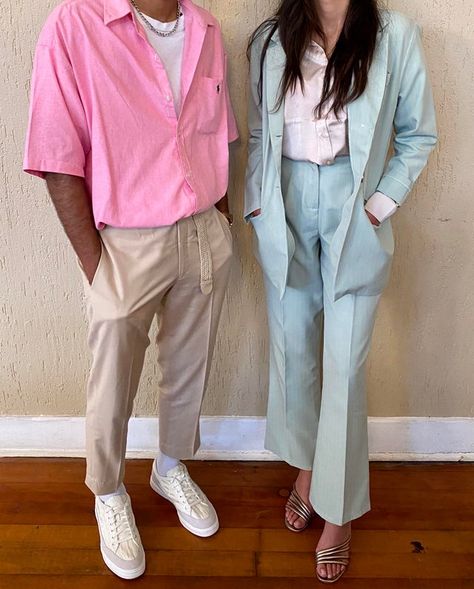 Pastel colors fashion #fashion #outfits #boys Ivy Reference, Pastel Outfit Men, 70s Couple, Pastel Colors Fashion, Streetwear Fashion Ideas, Streetwear Fashion Menswear, Streetwear Fashion Urban, Transition Goals, Handsome Male Models