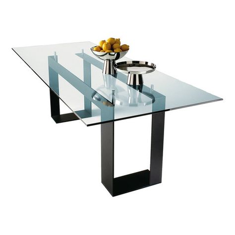 Found it at Wayfair.co.uk - Teversham Dining Table Ms Dining Table Design, Glass Table Base Ideas, Glass And Metal Dining Table, Dining Table Base Ideas, Glass Dinning Table, Modern Table Design, Iron Dining Table, Lacquered Glass, Wooden Dining Table Designs