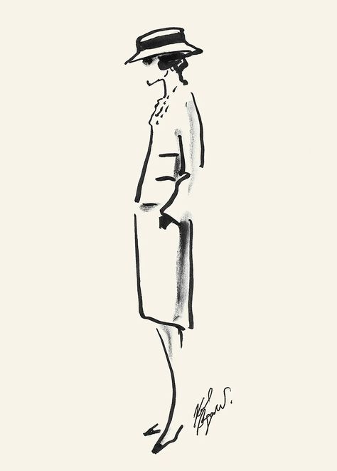 Ink Fashion Illustration, Lagerfeld Chanel, Croquis Drawing, Fashion Sketches Men, Chanel Mademoiselle, Draw Fashion, Fashion Illustration Tutorial, Mademoiselle Chanel, Fashion Design Books