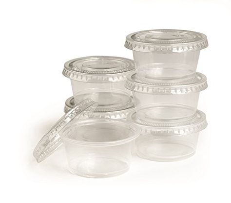 Bahoki Essentials 125 Sets of Condiment Containers with L... Cup Plastik, Jello Shot Cups, Condiment Containers, Differentiated Kindergarten, Teaching Handwriting, Dessert Containers, Jelly Shots, Jello Shot, Shot Cups