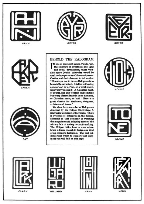 Print term of the day: Kalogram - like a monogram, but the entire name/word is included in the design Four Letter Monogram, Lp Monogram, Psychological Portrait, Sztuka Science Fiction, Art Deco Monogram, Art Deco Typography, Alphabet Lettering, Monogram Logo Design, Illuminated Letters