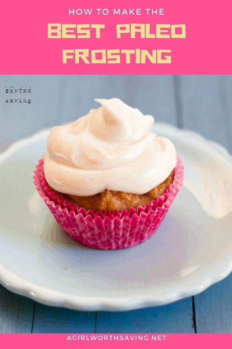 Paleo Frosting Recipe, Paleo Icing, Paleo Cake Recipes, Paleo Frosting, Cake Without Frosting, Aip Paleo Desserts, Easy Vanilla Frosting, Paleo Cake, Easy Frosting