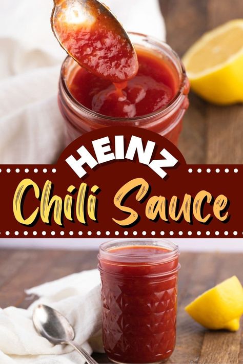 Diy Chili Sauce Easy, Easy Chili Sauce Recipe, Home Made Chili Sauce, How To Make Chili Sauce, Chili Sauce Recipe Homemade, Chill Sauce Recipe, Homemade Chili Sauce Recipe, Heinz Recipes, Heinz Chili Sauce Recipe