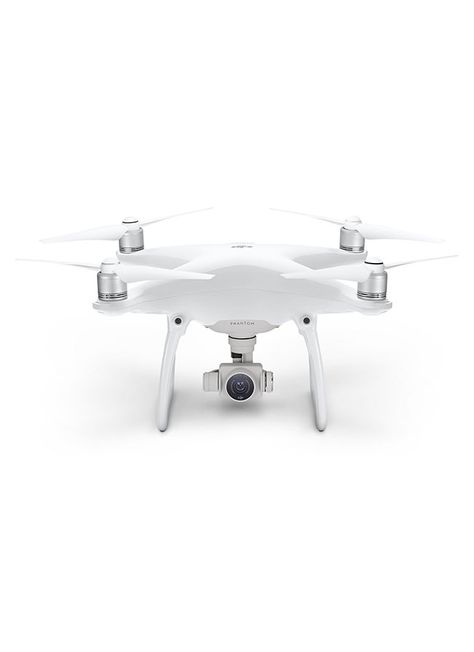 The DJI Phantom 4 Quadcopter is remote controlled and capable of videos as well. It’s super smart, and automatically avoids obstacles. It’s got homing capabilities and can track moving objects as well. Phantom Drone, Flying Drones, Professional Drone, Uav Drone, Camera Drone, Drone Design, Dji Phantom 4, Dji Drone, Ipad Accessories