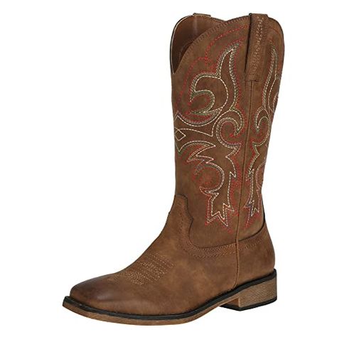 Female Cowgirl, Women Cowboy Boots, Cowgirl Boots Square Toe, Cowgirl Boots Square Toed, Brown Western Boots, Cowgirl Look, Cowboy Boots Square Toe, Western Shoes, Boots Square Toe