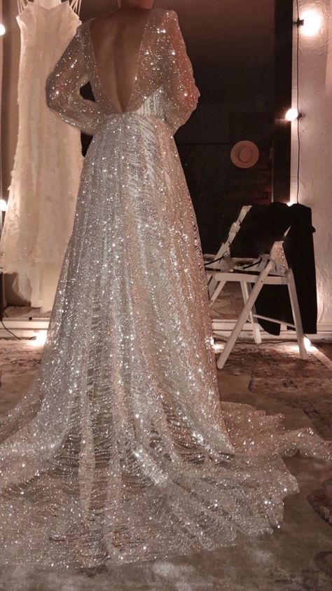 Bohemian Wedding Dress With Sleeves, Glittery Wedding Dress, Sparkly Wedding Gowns, Goddess Wedding, Queen Goddess, Glitter Wedding Dress, Wedding Dress With Sleeves, New Years Wedding, Sparkly Wedding Dress