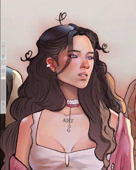 art by mariartesz on instagram Silena Beauregard, Aphrodite Cabin, Percy Jackson Drawings, Pjo Fanart, Noah Cyrus, Fanart Drawing, Percy Jackson Fan Art, Trials Of Apollo, Percy Jackson Characters