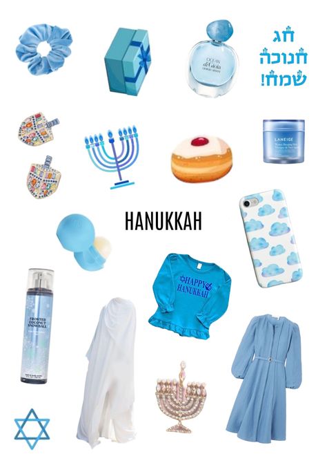 Hanukkah Aesthetic, Hanukkah Outfits, Moodboard Blue, Hanukkah Traditions, Jewish Stuff, Coconut Snowballs, Hanukkah Crafts, Chanukah Decor, Holiday Inspo