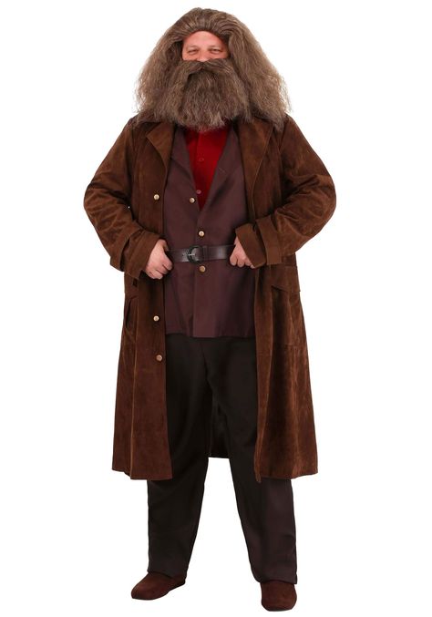 Hagrid Costume, Harry Potter Kostüm, Harry Potter Costumes, Professor Mcgonagall, Brown Overcoat, Rubeus Hagrid, Plus Size Costume, Harry Potter Costume, Albus Dumbledore