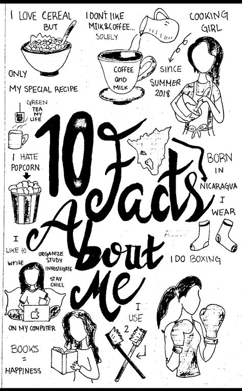 journal, 10 facts about me, drawing, interesting things about yourself Scrapbook About Yourself, Drawing About Yourself, Facts About Me Journal, Journal About Yourself, About Me Notebook, All About Me Journal Page, About Me Drawing, Poem For My Boyfriend, About Me Journal Page