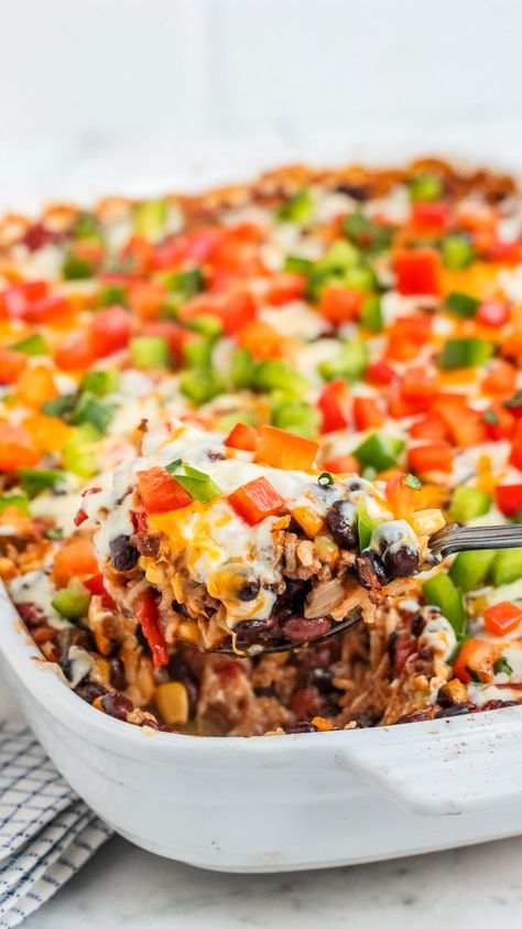 Gluten Free Tacos Recipes Ground Beef, Mexican Ground Beef Casserole With Rice, Ground Beef Gf Recipes, Mexican Casserole No Meat, Paleo Mexican Casserole, Beef Mexican Casserole Recipes, Ground Beef And Cilantro Recipes, Zucchini Mexican Casserole, Gluten Free Mexican Casserole Recipes