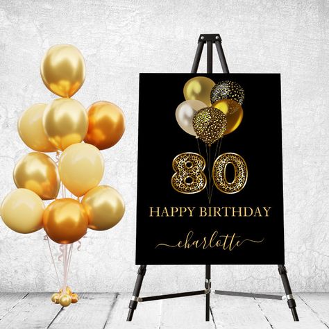 Decorating Ideas For 80th Birthday Party, 80ty Birthday Party Ideas, 80th Birthday Party Theme, Party Wall Decorations, Happy 80th Birthday, Communion Cakes, Party Tips, Daniel Fast, 80th Birthday Party