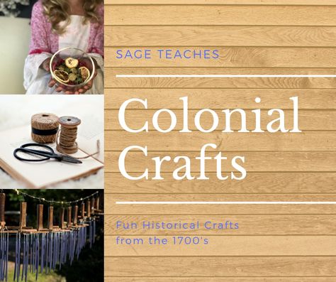 Colonial Crafts - This Family Blog Colonial Christmas Activities, Colonial America Bulletin Boards, Colonial Christmas Crafts For Kids, Colonial Days Activities For Kids, Colonial Times Activities, Pioneer Day Crafts, Colonial America Projects, Colonial America Activities, Colonial Activities