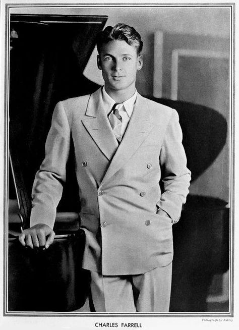 Charles Farrell Vintage Gentleman, Movie Magazine, Vintage Mens Fashion, Vintage Portraits, Silent Film, Men Vintage, Vintage Hollywood, Vintage Photographs, Classic Man