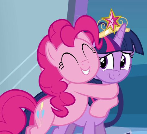 #1984107 - alicorn, big crown thingy, cropped, crown, cute, diapinkes, element of magic, equestria girls, equestria girls (movie), hug, jewelry, pinkie pie, regalia, safe, screencap, smiling, twiabetes, twilight sparkle, twilight sparkle (alicorn) - Derpibooru - My Little Pony: Friendship is Magic Imageboard Pink Pie, Big Crown, Friendship Is Magic, Pinkie Pie, Ponies, My Little Pony, Pie