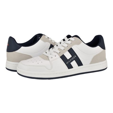 PRICES MAY VARY. Established in 1985, Tommy Hilfiger Lildar champions timeless style and unparalleled quality. Embrace classic American design with a bold "H" logo and multi-paneling. Enjoy the perfect fit and comfort with a lace-up closure and Memory Foam insole. Cr Textile lining. EVA footbed. Round toe. H Logo, Winter Travel Outfit, Hilfiger Shoes, Tommy Hilfiger Shoes, Sneakers Athletic, Tommy Hilfiger Man, Classic American, American Design, White Paper