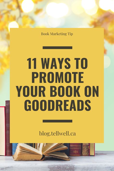 11 ways to promote your book on Goodreads in 2024 | Boeken, Schrijven . #Self_Publishing_On_Amazon #Kdp_Publishing #Writing_Kids_Books #Author_Tips Kdp Publishing, Writing Freelance, Amazon Book Publishing, Writing Kids Books, Author Tips, Digital Jobs, Publish A Book, Author Marketing, Ebook Promotion