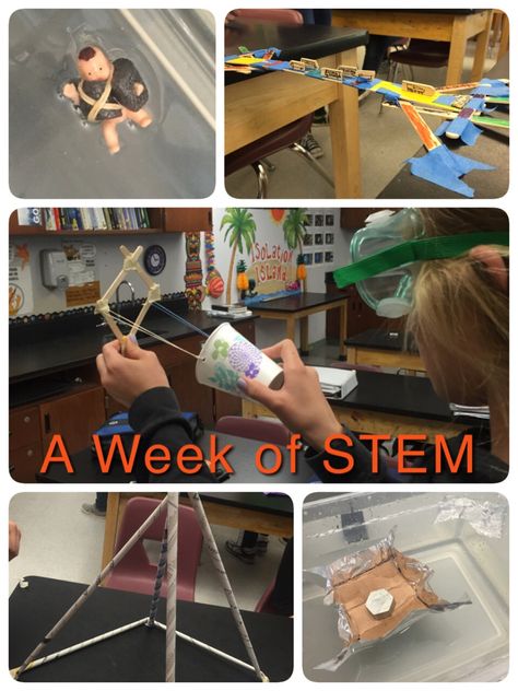 A Week of STEM activities! Steam Ideas, Stem Classes, Teaching Stem, Stem Lesson, Steam Projects, Stem Classroom, Maker Space, Activities For Children, Steam Activities