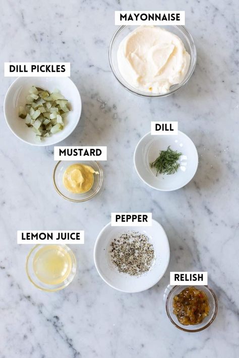 Homemade tartar sauce is so easy to make with simple ingredients! This tangy and rich sauce tastes delicious with fish and other seafood. Homemade Tartar Sauce Easy, Make Tartar Sauce, Easy Tartar Sauce, Homemade Tartar Sauce, Tartar Sauce, Master Chef, Homemade Sauce, Tooth Decay, Ceviche