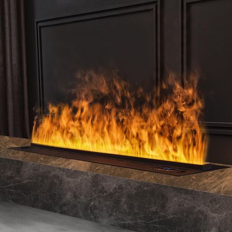 PRICES MAY VARY. 【Atomized Flame】: Enhance the ambiance and atmosphere of your living space with the 3D atomized Fireplace. This innovative fireplace features a built-in misting system that creates the mesmerizing illusion of a realistic flame. The misting flames add a touch of elegance and tranquility to any room, providing a cozy and inviting environment. 【Water Control】:The intelligent water control system ensures that the misting effect is consistent and maintains optimum performance. The fi Water Vapor Fireplace, Vapor Fireplace, Modern Leather Couch, Cord Concealer, Misting System, Recessed Electric Fireplace, Water Vapor, Water Control, Wall Mount Electric Fireplace