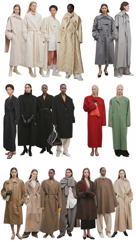 The row outerwear fall layering tonal looks 2023 style for fall The Row Winter Outfit, The Row 2024 Fall, The Row Fall 2024, The Row Ss24, The Row Winter, The Row Coats, The Row Runway, The Row Street Style, The Row Outfits