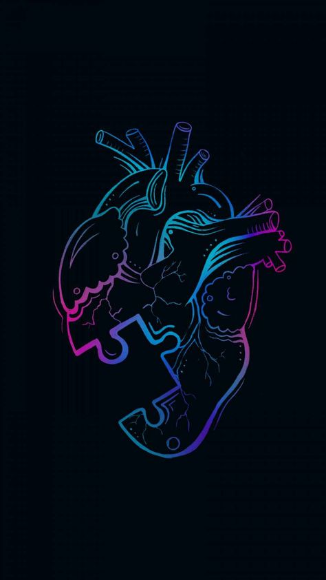 Kart Vizit, Heart Puzzle, Ipad Wallpapers, Iphone Lockscreen Wallpaper, New Retro Wave, Ipad Background, Iphone Wallpaper Images, Free Iphone Wallpaper, Neon Wallpaper