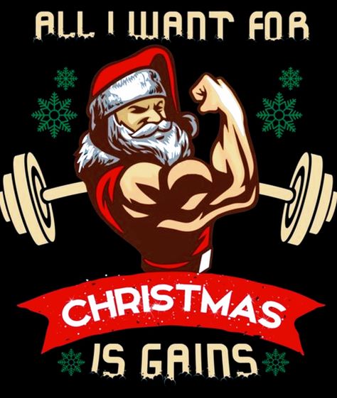 Fitness Motivation - All I Want For Christmas Is Gains Crossfit Christmas, Best Gym Quotes, Christmas Gym, Wallpaper Fitness, Xmas Quotes, Christmas Workout, Gym Wallpaper, Merry Christmas Wallpaper, Gym Art