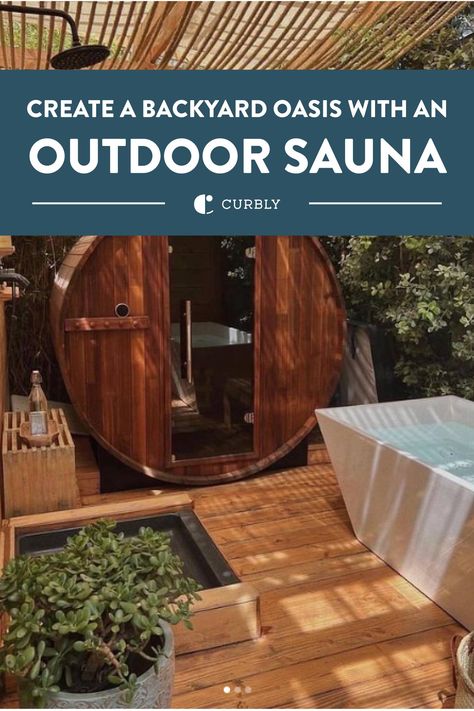 Outdoor Sauna Ideas, Rustic Outdoor Shower Ideas, Rustic Saunas, Sauna Ideas, Diy Sauna, Backyard Spa, Building A Sauna, Sauna Kits, Sauna House