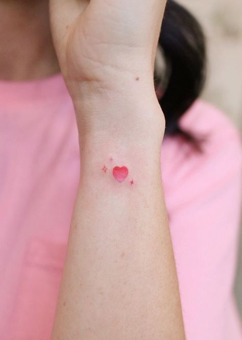 Ruby Tattoo, Small Watercolor Tattoo, Tattoos And Their Meanings, Anne Curtis, Gem Tattoo, Petit Tattoo, Shape Tattoo, Meaningful Tattoos For Women, Amazing Tattoos