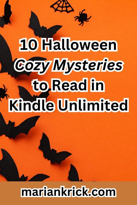 Are you a kindle unlimited member? Here are 10 different cozy mystery novels that you can read for free with your Kindle Unlimited Membership. I'm all about seasonal reading and can't wait to dive into these Halloween books this fall. #books #reading #halloween #cozy #cozymystery #cozymysteries #amreading #halloweenbooks Halloween Cozy, Kindle Unlimited Books, Fall Books, Halloween Reading, Read For Free, Cozy Mystery, Fallen Book, Halloween Books, Mystery Novels