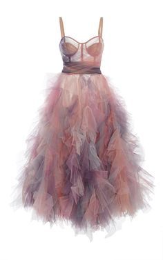 Marchesa Pastel Tulles Dress Pakaian Feminin, Lizzie Fortunato, Elsa Hosk, فستان سهرة, Stil Inspiration, Maxi Skirts, Marchesa, Gorgeous Gowns, Mode Inspiration