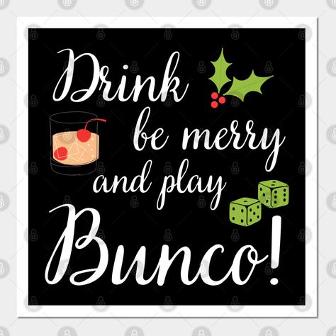 Bunco Decor, Bunco Shirts, Bunco Christmas, Bunco Party Themes, Christmas Bunco, Bunco Dice, Bunco Ideas, Bunco Night, Bunco Party