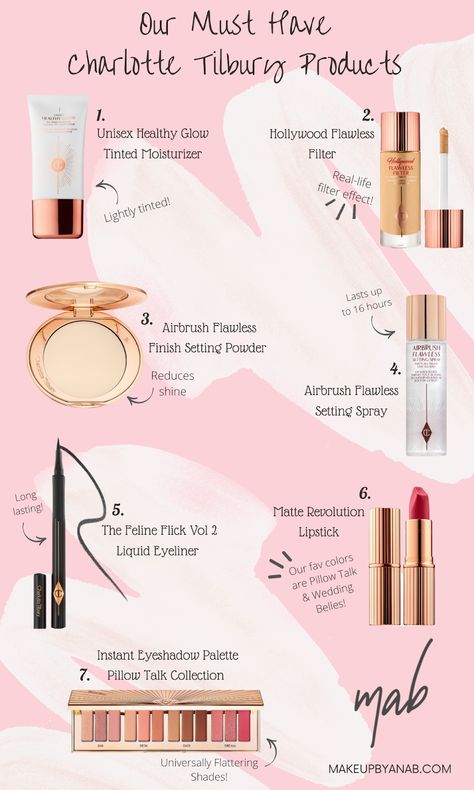 Charlotte Tilbury Makeup Products, Charlotte Tilbury Makeup Looks, Best Charlotte Tilbury Products, Charlotte Tilbury Products, Charlotte Tilbury Makeup, Subtle Makeup, Skin Care Brands, Products Makeup, Luxury Makeup